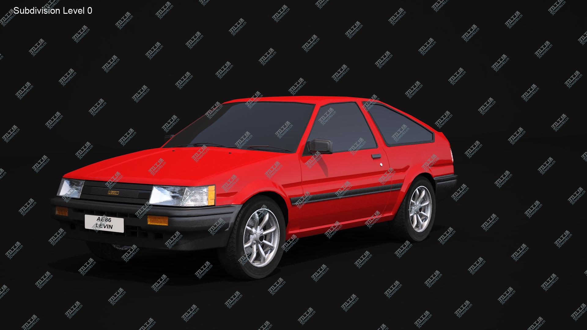 images/goods_img/2021040233/Toyota AE86 Levin - No Interior 3D/3.jpg